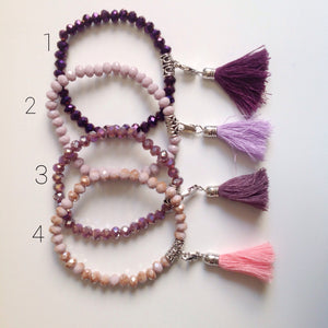 Bracelets "les violets"