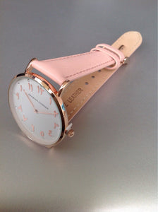 Crystal  Pink leather